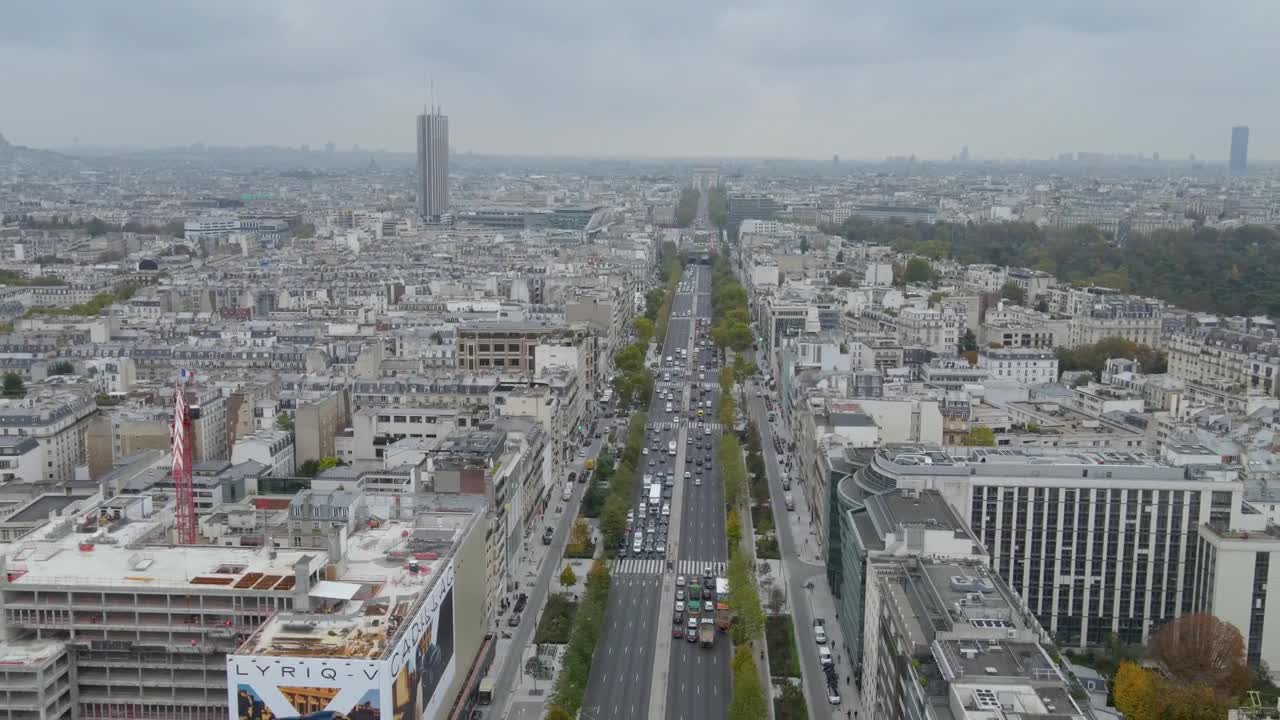Aerial view of Paris